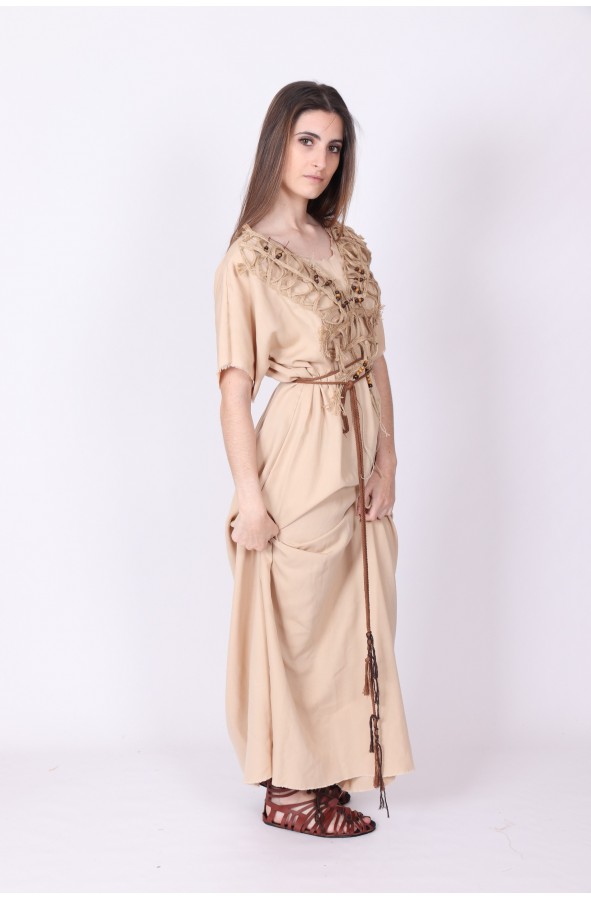 Vestido celta largo campesina
