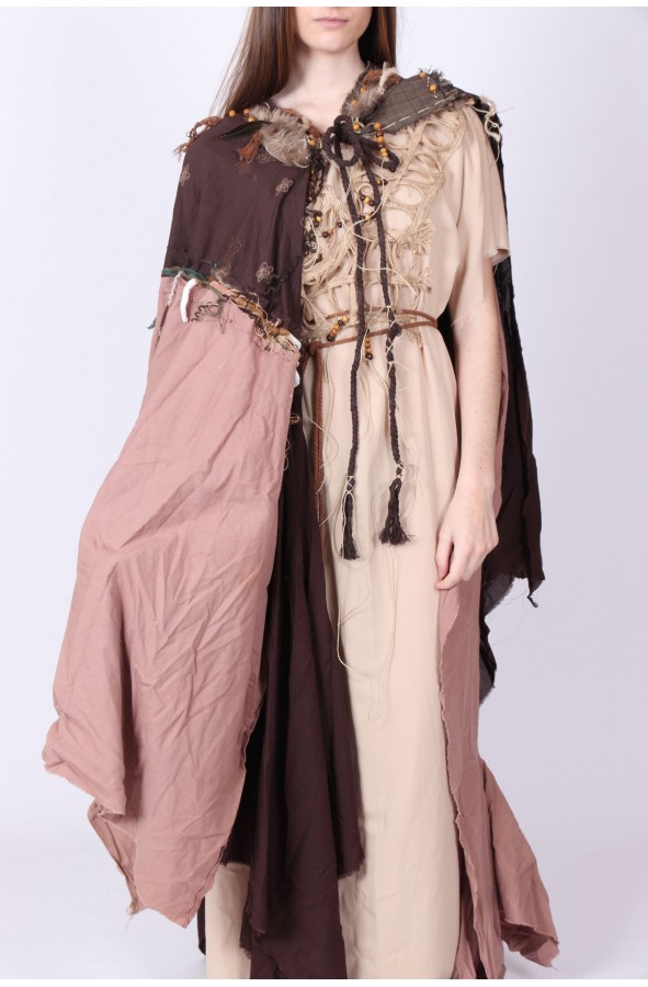 Vestido celta largo campesina