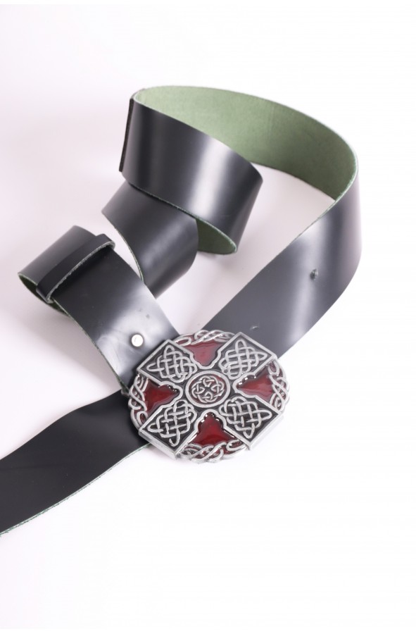 Knight Templar belt with cross buckle