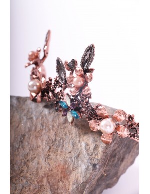 Crown or tiara of blue and...