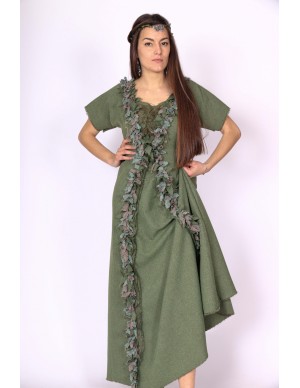 Vestido celta con apliques...