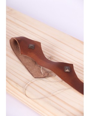 Brown leather circlet