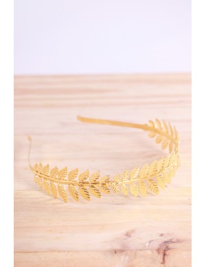 Golden Roman leaf headband