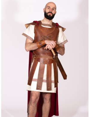 Vintage brown leather Roman...