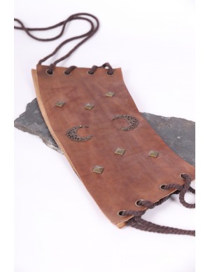 Medieval brown leather...