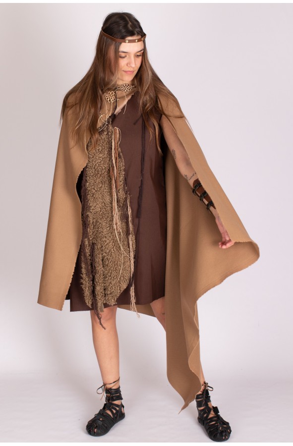 Vestido celta mujer en color marrón