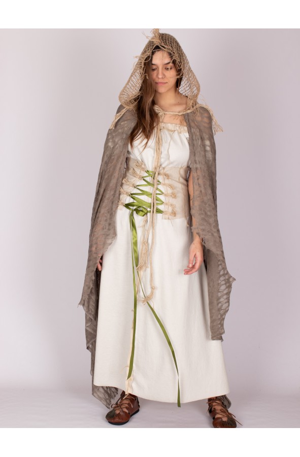 Capa medieval con capucha Elora