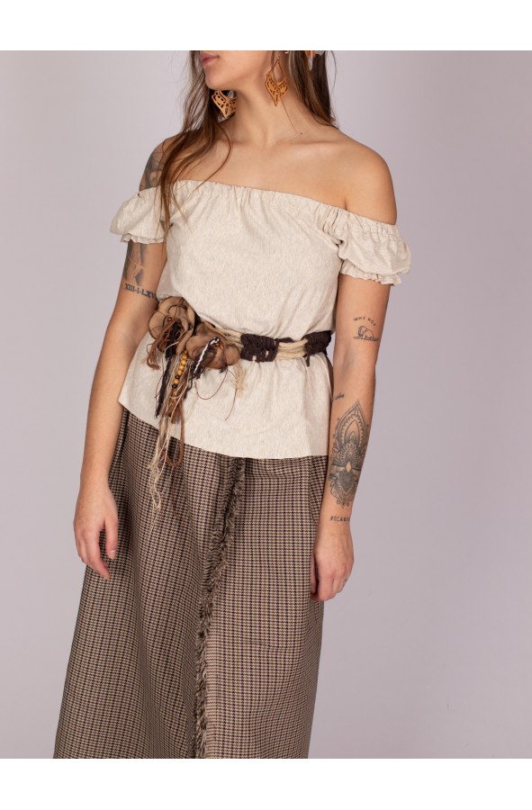 Cinturón de flores de artesanía