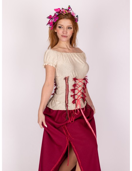 Medieval rustic corset in medieval bodice style