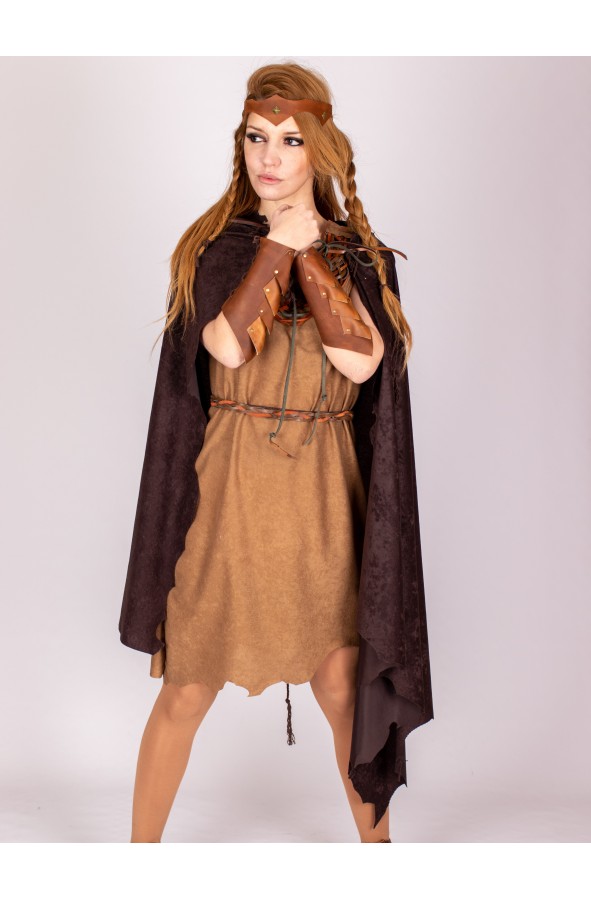 Brown leather circlet