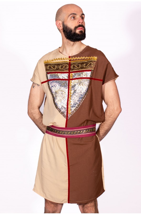 Traje medieval hombre de manga corta...