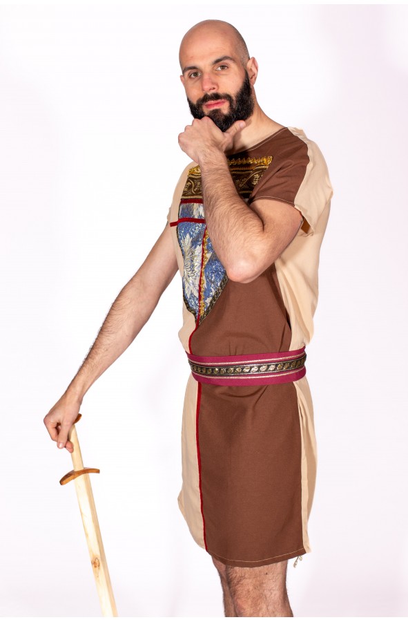 Traje medieval hombre de manga corta...