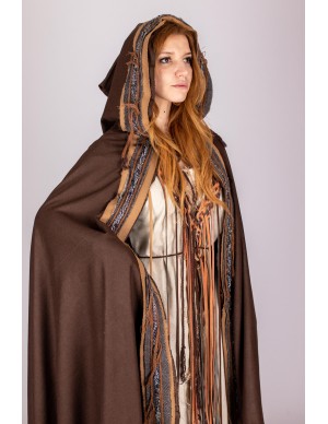 Celtic brown cape with...