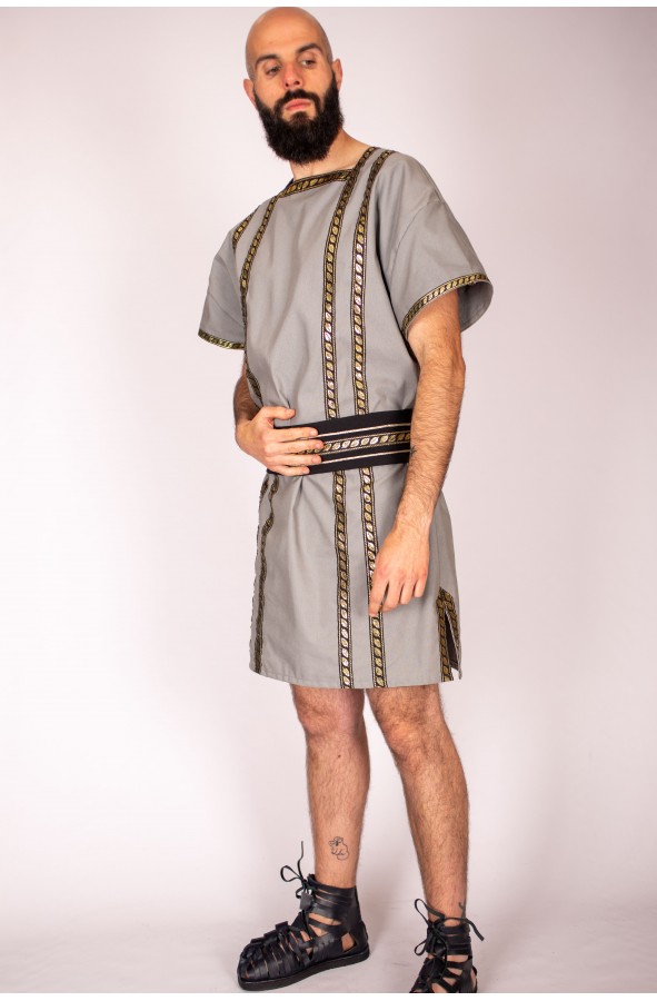 Túnica Romana Hombre Gris YuteCrea