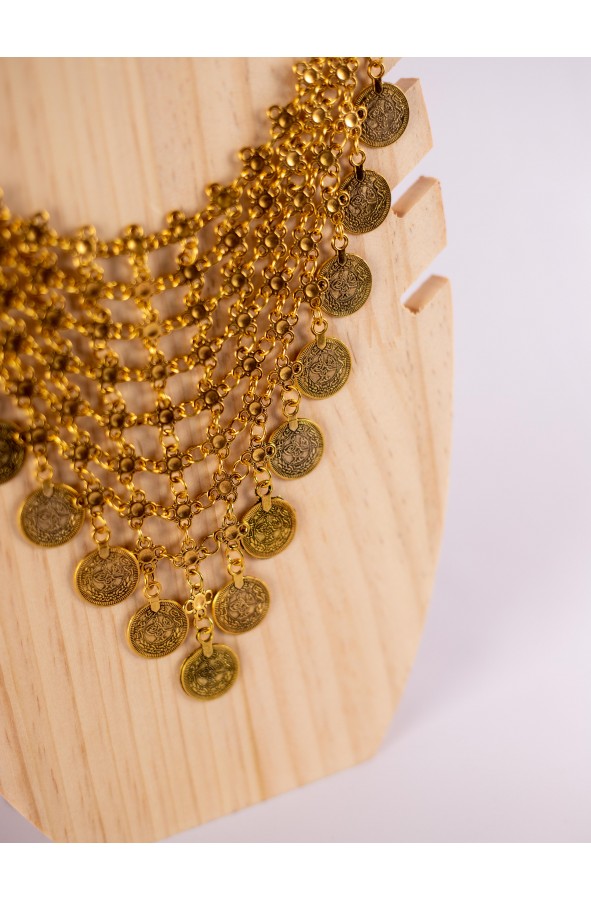 Roman Gold Coin Necklace