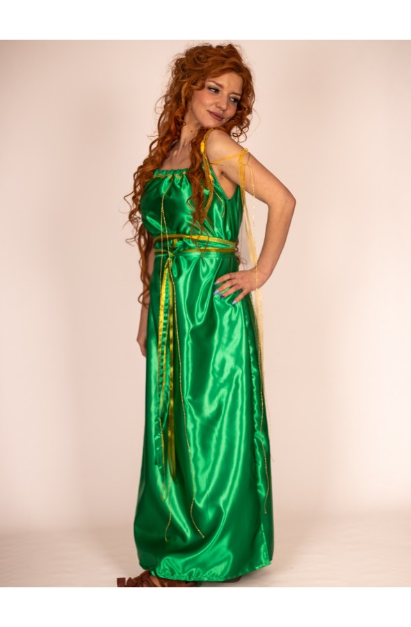 Green Roman Dress for Women - Craftsmanship for Historical Events