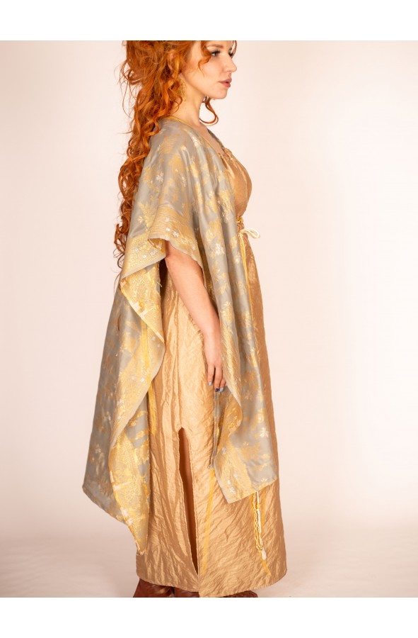 Classic Roman Golden Dress with...