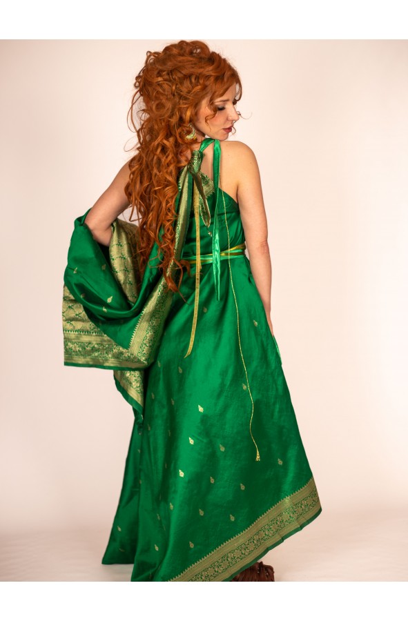 Asymmetric Roman Dress with...