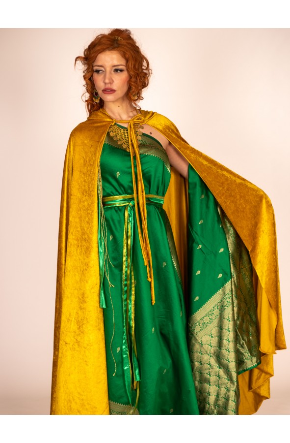 Asymmetric Roman Dress with...