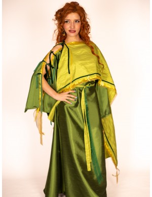Olive Green Roman Dress...