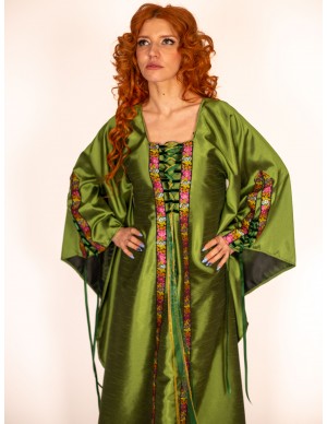 Emerald Medieval Gown with...