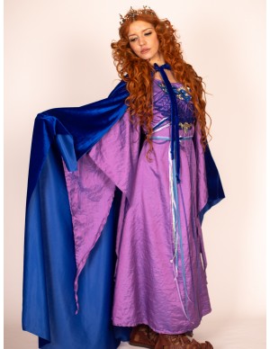 Royal Blue Medieval Cloak:...