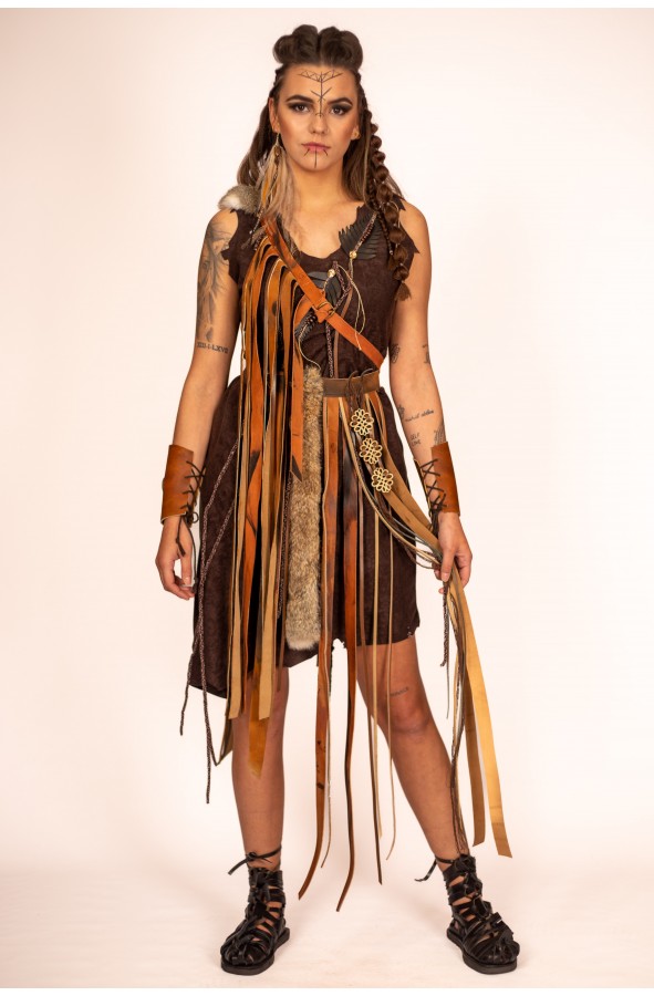 Asymmetric Viking and Celtic Dress...