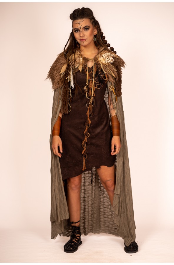 Viking  and Celtic Knit Cape in...