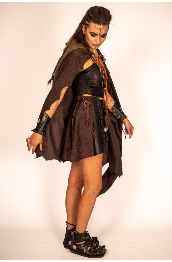 Capa Medieval de Ante Vegano con...