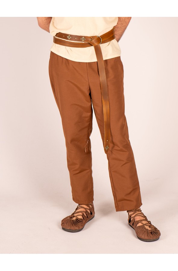 Celtic-Viking Cotton Brown Trousers