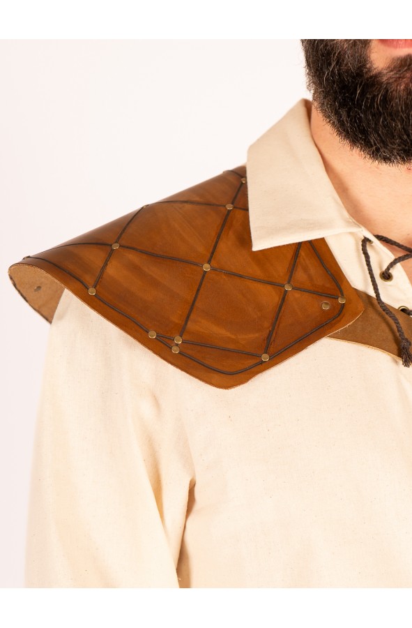 Handcrafted Medieval Leather Shoulder...