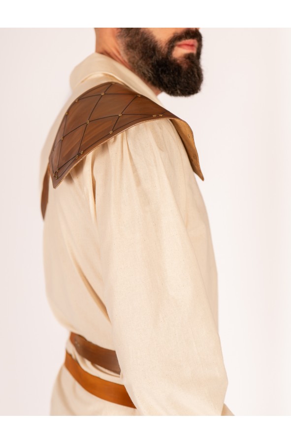 Handcrafted Medieval Leather Shoulder...