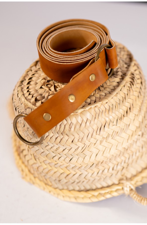 Medieval Leather Belt with Vintage...