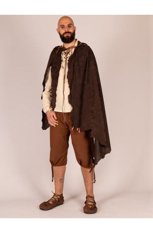 Medieval suede cloak –...