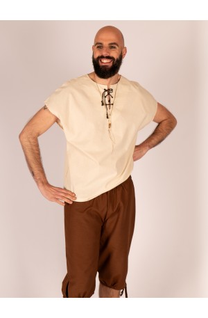 Camisa medieval corta de...