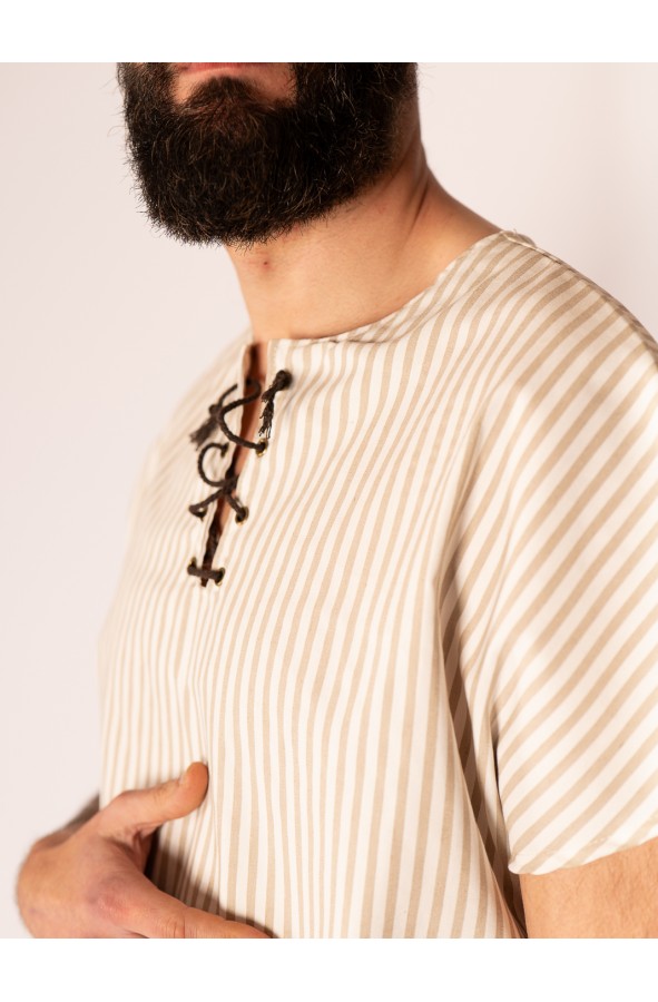 Medieval Striped Cotton Shirt – Yutecrea