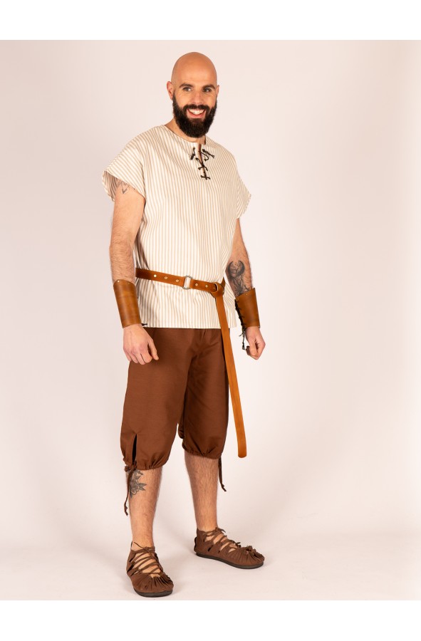 Medieval Striped Shirt and Baggy...