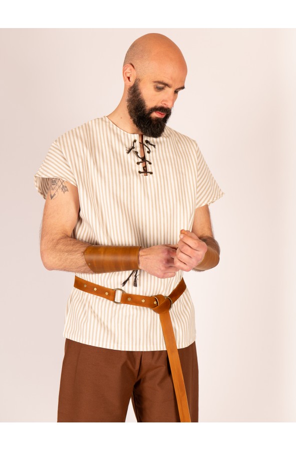 Conjunto Medieval de Camisa de Rayas...