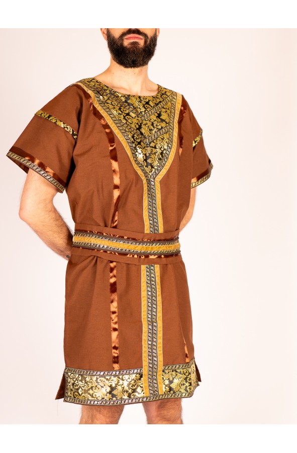 Medieval noble tunic with golden...