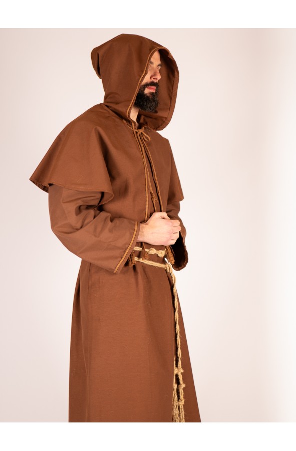 Medieval monk robe in cotton with...