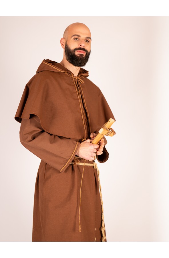 Medieval monk robe in cotton with...