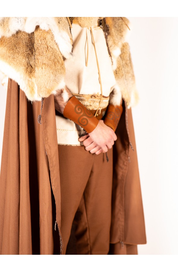 Brazaletes Celtas de Cuero con...