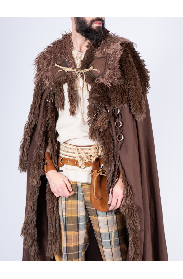 Celtic or Viking frayed cotton tunic