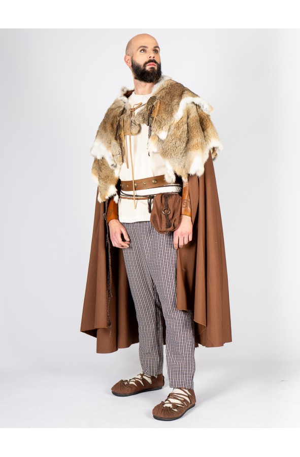 Camisa celta vikinga de algodón natural