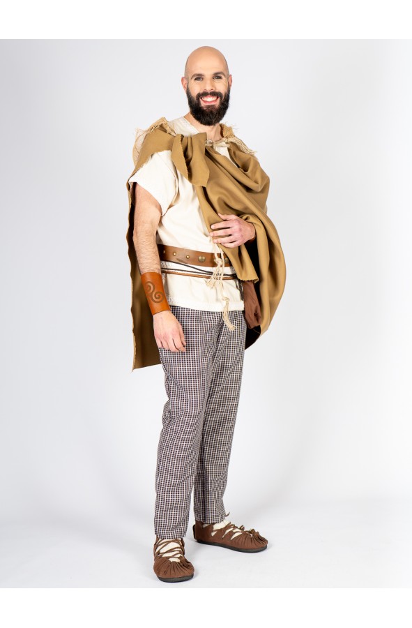 Camisa celta vikinga de algodón natural