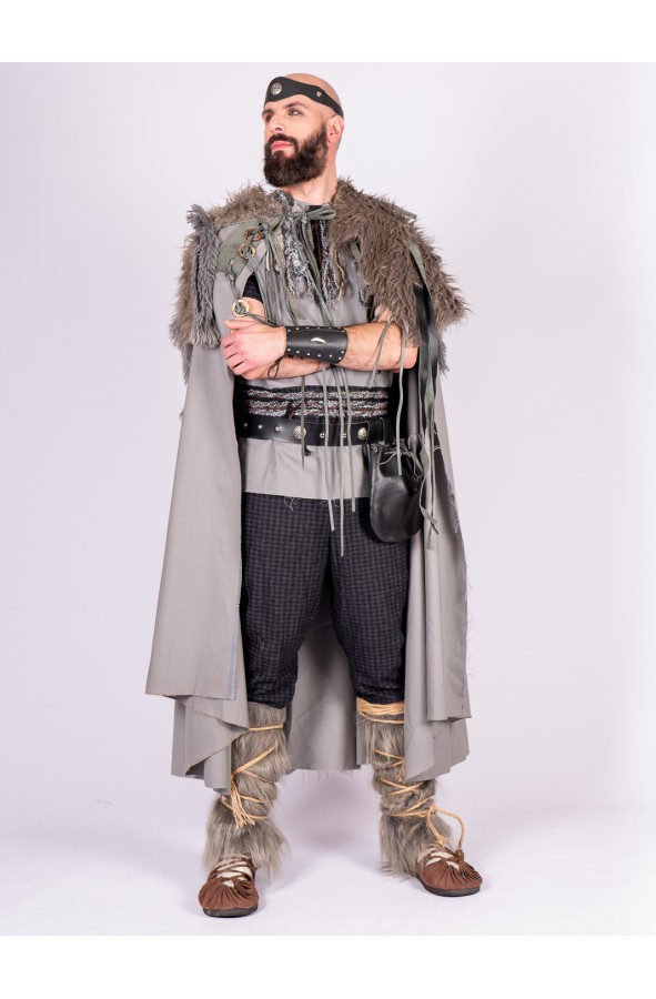 Black Leather Belt with Silver...