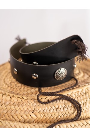 Medieval Leather Belt with...