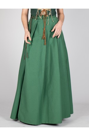Falda medieval verde de...