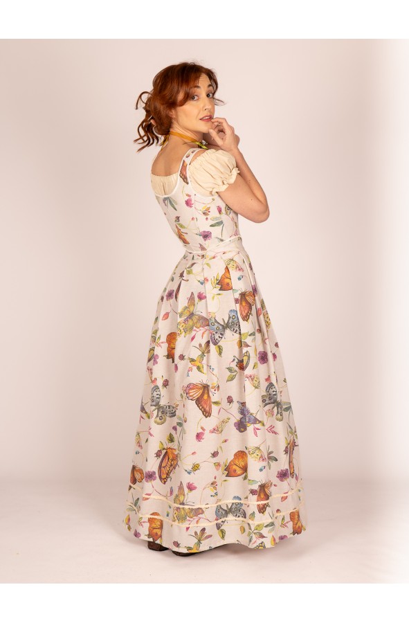 Falda cruzada con ajuste de cuerdas...