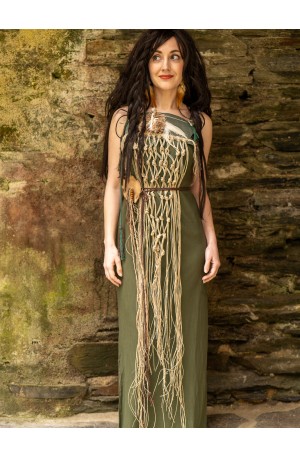 Rustic green Celtic dress...